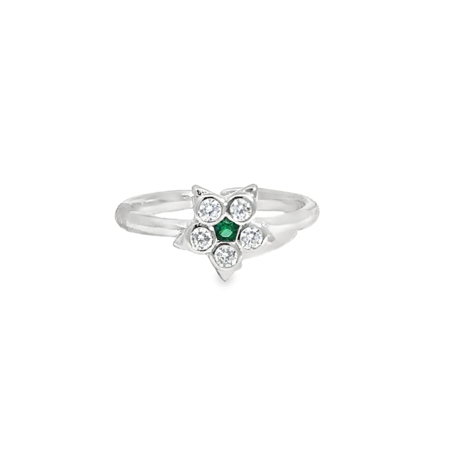 Elegant Star-Shaped Silver Toe-Rings