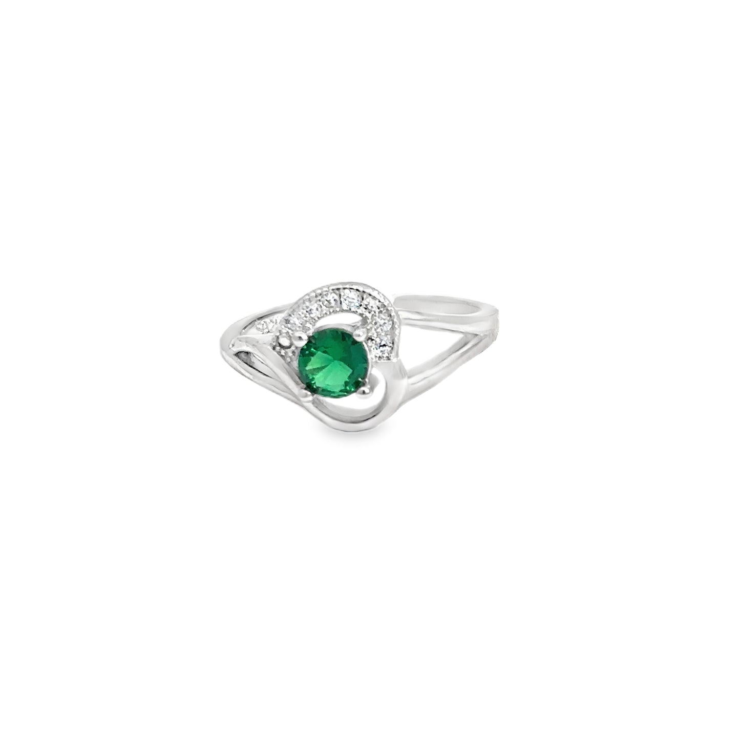 Elegant Green Gemstone Toe-Rings