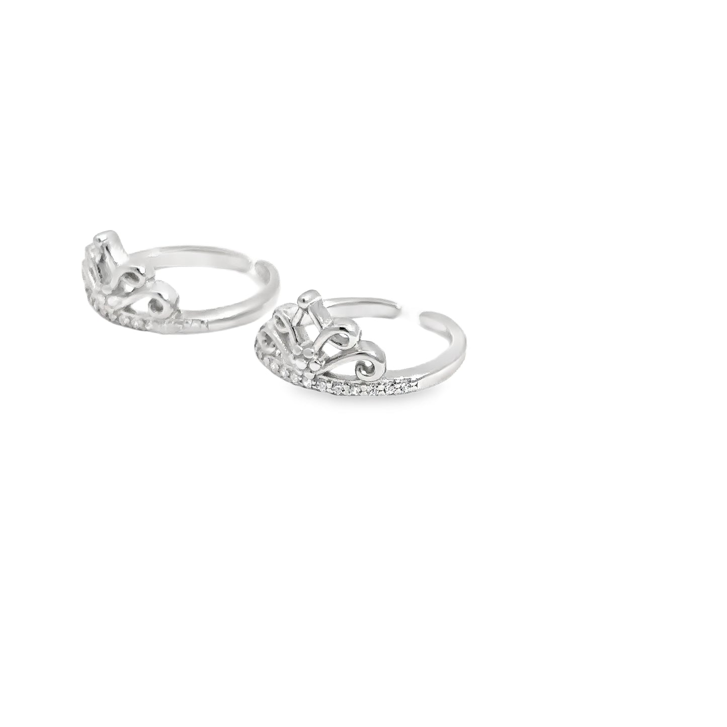 Elegant Crown-Style Toe-Rings