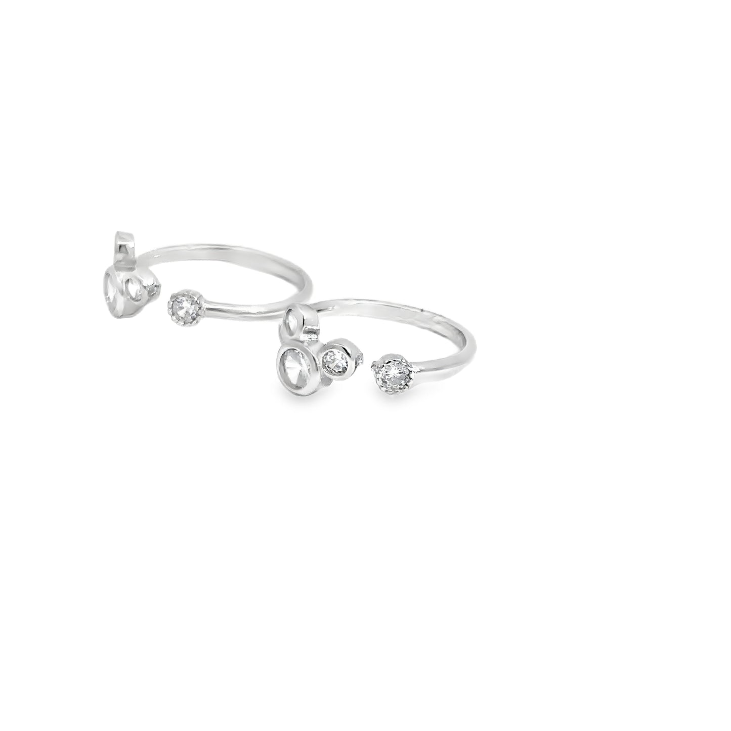 Elegant Silver Toe-Rings