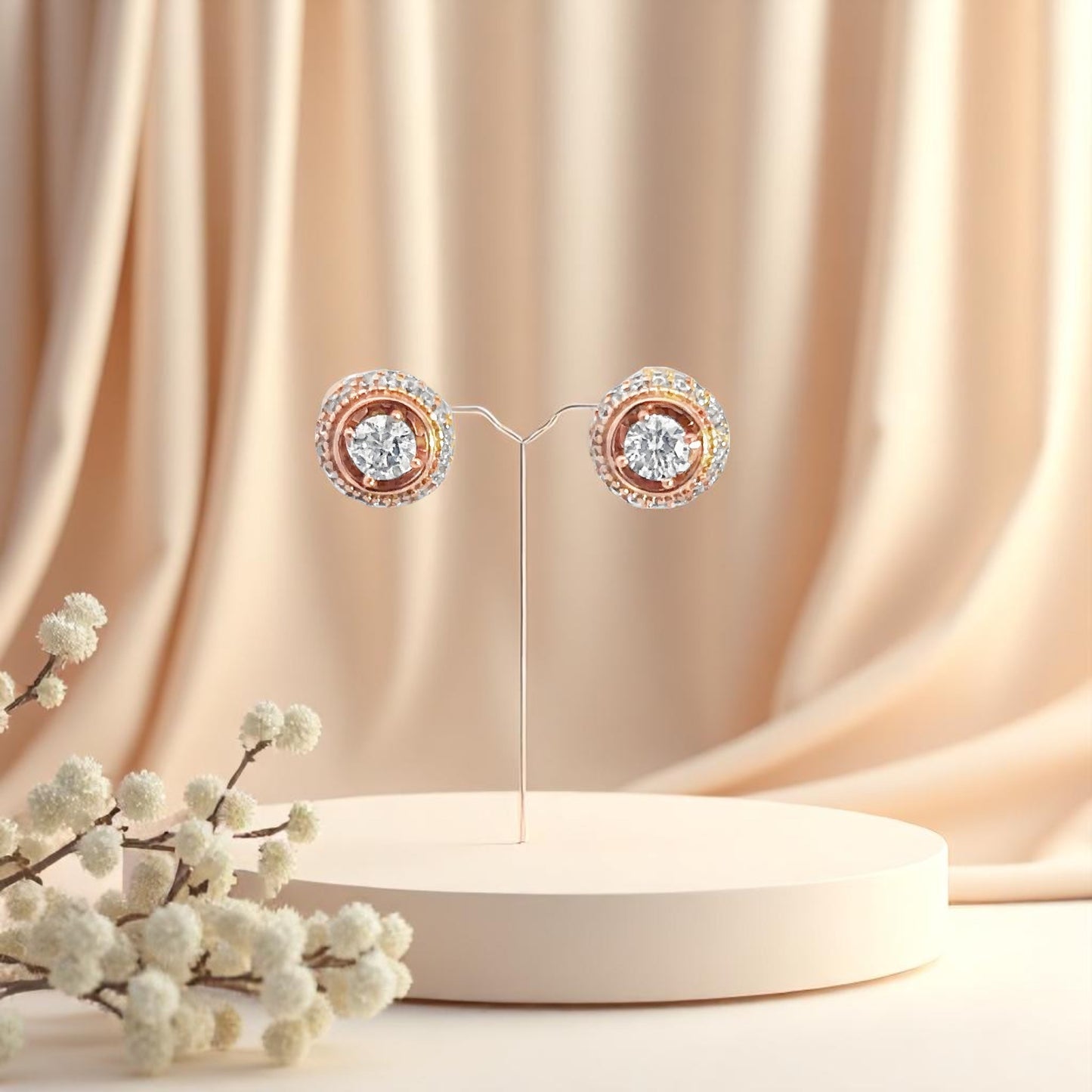 Elegant Rose Gold Earrings