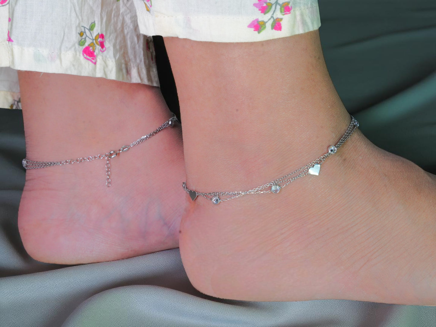 Tri love Sparkle Anklet