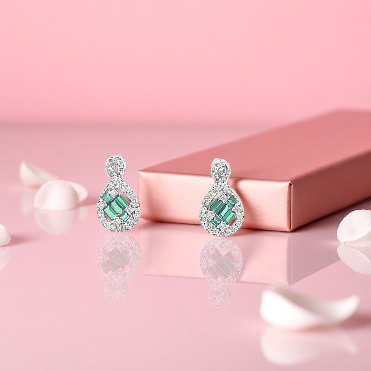 Elegant Emerald Earrings