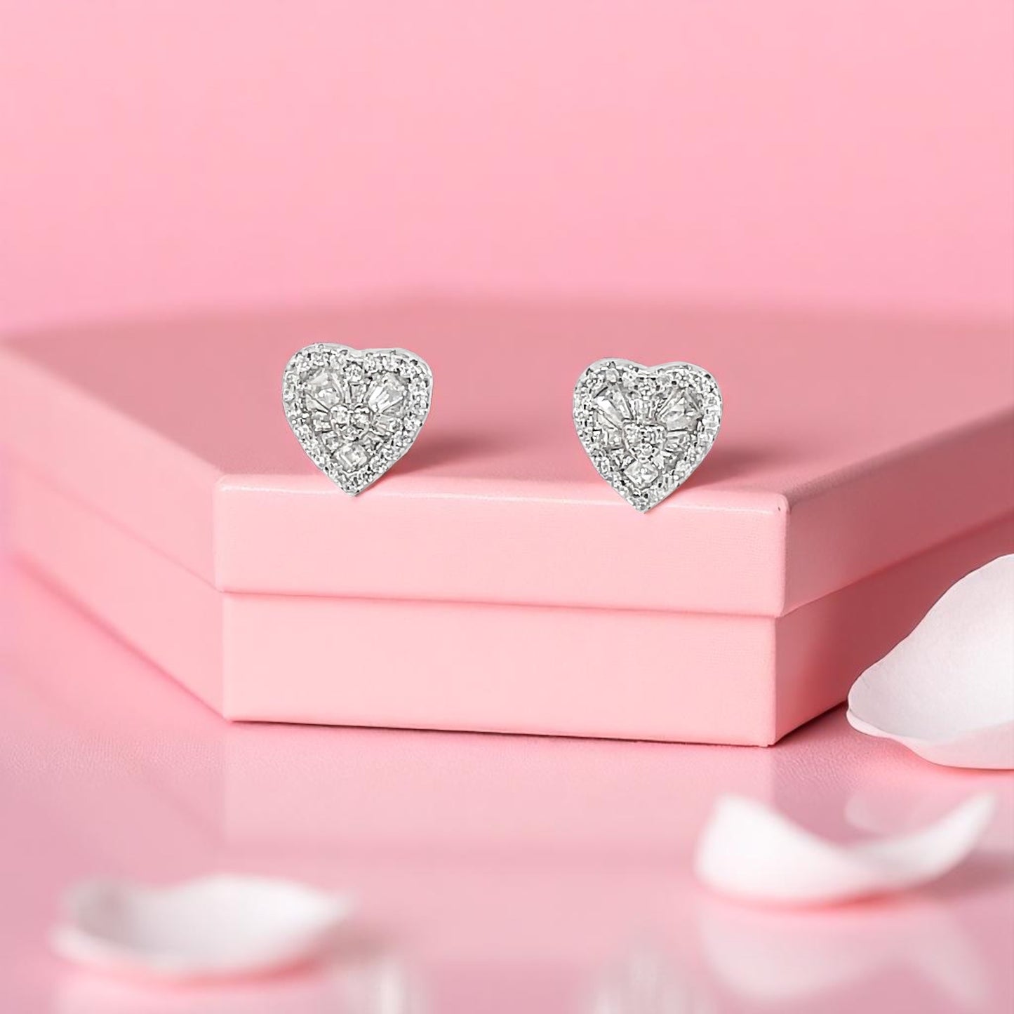 Elegant Heart-Shaped Earrings